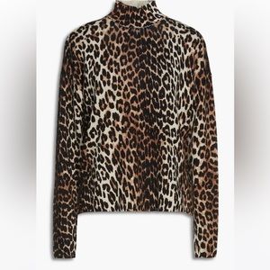 Ganni Leopard Print Sweater